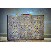 PRIMO "Croco" Luxury Backgammon Board Set "Master" Mod - (22 1/4" Croco Style Genuine Leather Cover)