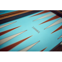 PRIMO "Croco" Luxury Backgammon Board Set "Master" Mod - (22 1/4" Croco Style Genuine Leather Cover)
