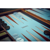 PRIMO "Croco" Luxury Backgammon Board Set "Master" Mod - (22 1/4" Croco Style Genuine Leather Cover)