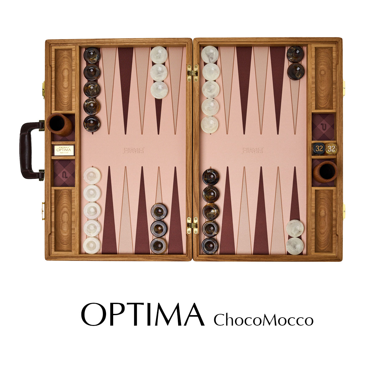 PRIMO “Optima” (ChocoMocco) Backgammon Board