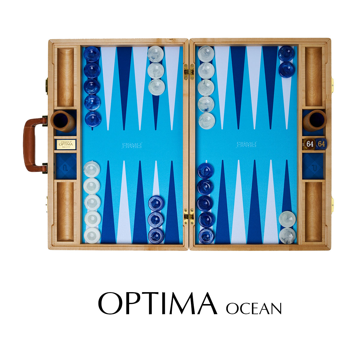 PRIMO “Optima” (Ocean) Backgammon Board