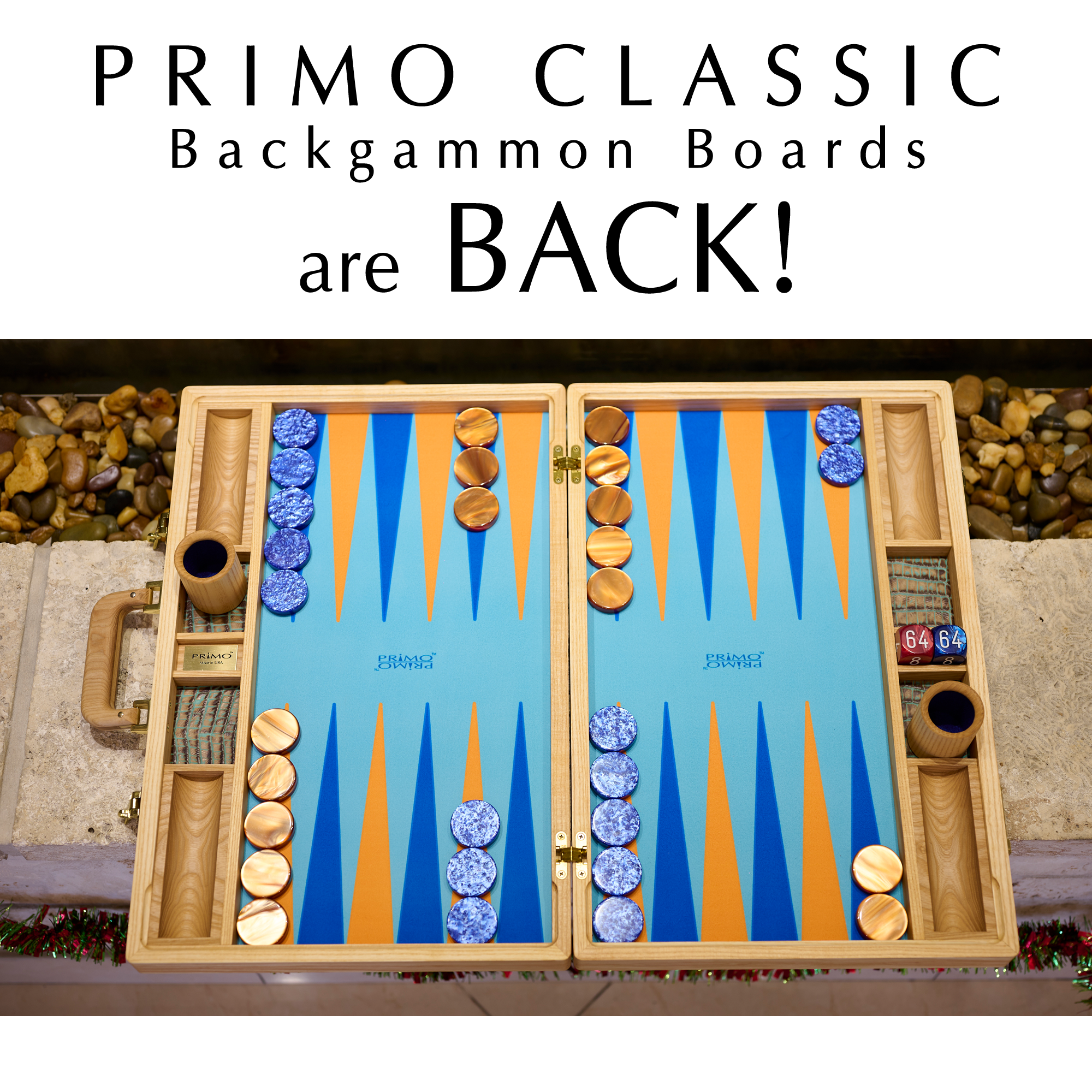 PRIMO Classic Backgammon Board Florida
