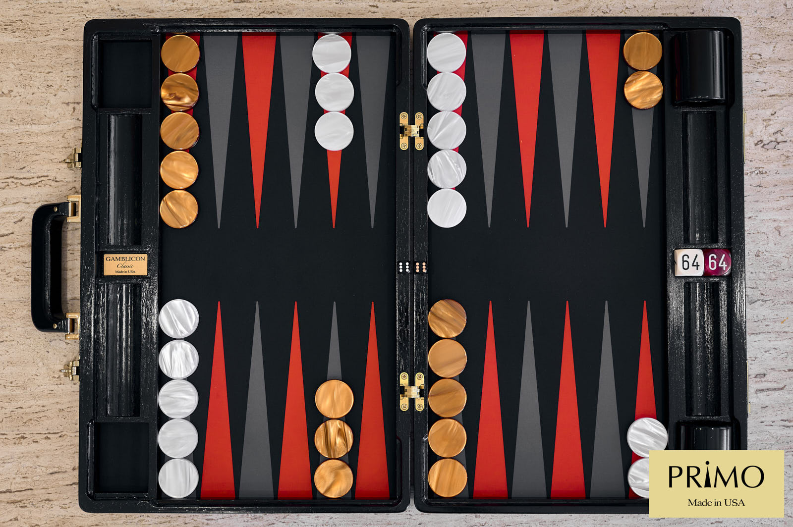 "Coral Night" Luxury Custom Backgammon Board
