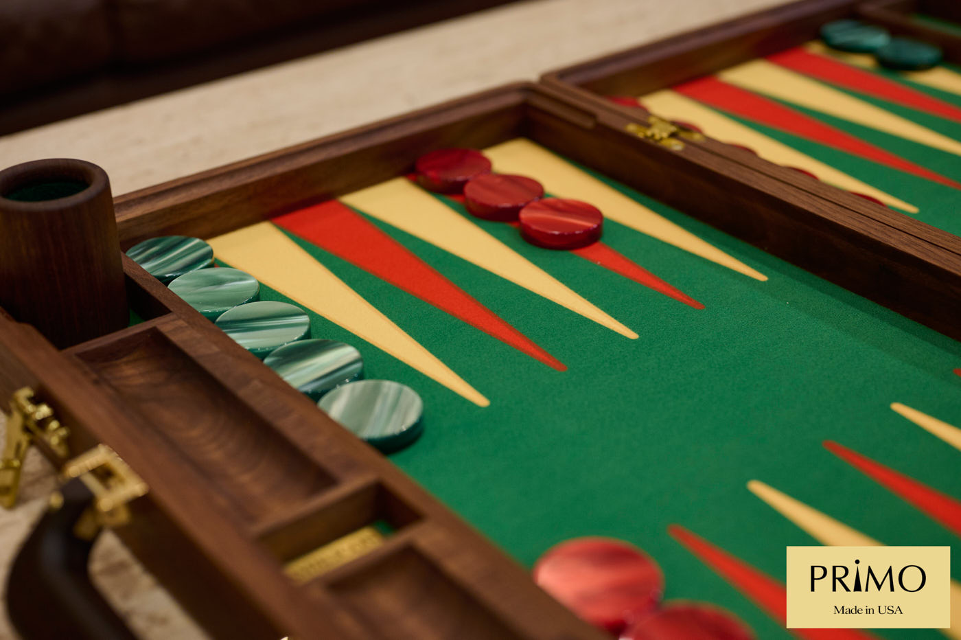 "Classic Vintage" Luxury Custom Backgammon Board